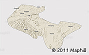 Shaded Relief 3D Map of Liujiang, cropped outside