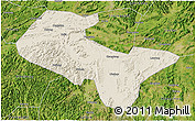 Shaded Relief 3D Map of Liujiang, satellite outside