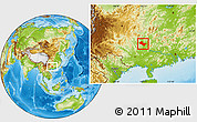 Physical Location Map of Liujiang