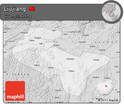 Silver Style Map of Liujiang