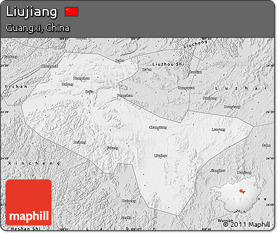 Silver Style Map of Liujiang