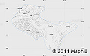 Silver Style Map of Liujiang, single color outside