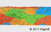 Political Panoramic Map of Liujiang
