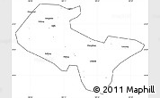 Blank Simple Map of Liujiang, cropped outside