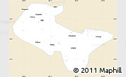 Classic Style Simple Map of Liujiang, single color outside