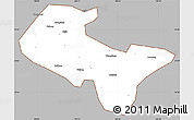 Gray Simple Map of Liujiang, cropped outside