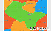 Political Simple Map of Liujiang