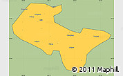 Savanna Style Simple Map of Liujiang, cropped outside