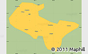 Savanna Style Simple Map of Liujiang, single color outside