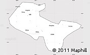 Silver Style Simple Map of Liujiang, cropped outside
