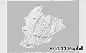 Gray 3D Map of Longsheng, single color outside