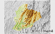 Physical 3D Map of Longsheng, lighten, desaturated