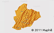 Political 3D Map of Longsheng, cropped outside