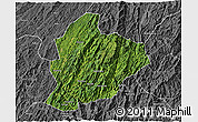 Satellite 3D Map of Longsheng, desaturated