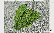 Satellite 3D Map of Longsheng, lighten, semi-desaturated