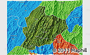 Satellite 3D Map of Longsheng, political outside