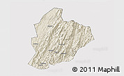 Shaded Relief 3D Map of Longsheng, cropped outside