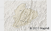 Shaded Relief 3D Map of Longsheng, lighten