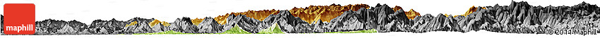 Physical Horizon Map of Longsheng, darken, desaturated
