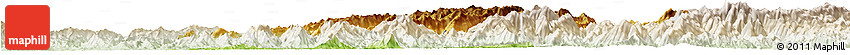 Physical Horizon Map of Longsheng, lighten