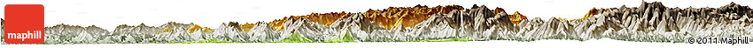 Physical Horizon Map of Longsheng, semi-desaturated