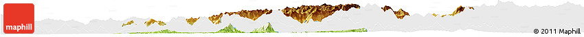 Physical Horizon Map of Longsheng, single color outside