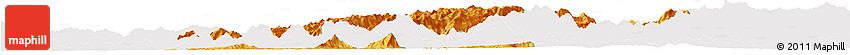 Political Horizon Map of Longsheng, single color outside