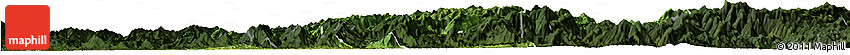 Satellite Horizon Map of Longsheng, darken
