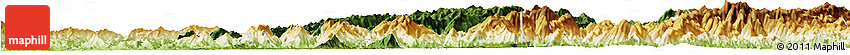 Satellite Horizon Map of Longsheng, physical outside