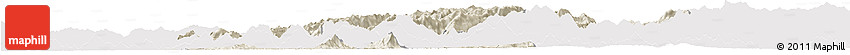 Shaded Relief Horizon Map of Longsheng, cropped outside