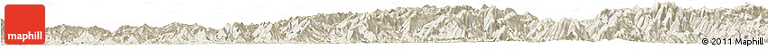 Shaded Relief Horizon Map of Longsheng