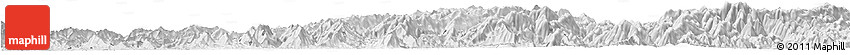 Silver Style Horizon Map of Longsheng