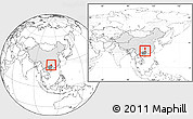 Blank Location Map of Longsheng, highlighted country, highlighted parent region, within the entire country