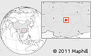 Blank Location Map of Longsheng, highlighted country