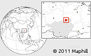 Blank Location Map of Longsheng, highlighted parent region