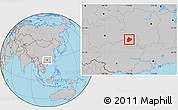 Gray Location Map of Longsheng
