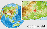 Physical Location Map of Longsheng