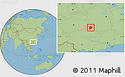 Savanna Style Location Map of Longsheng