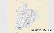 Classic Style Map of Longsheng, single color outside