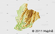 Physical Map of Longsheng, single color outside
