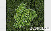 Satellite Map of Longsheng, darken