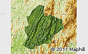 Satellite Map of Longsheng, physical outside