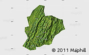 Satellite Map of Longsheng, single color outside
