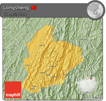 Savanna Style Map of Longsheng