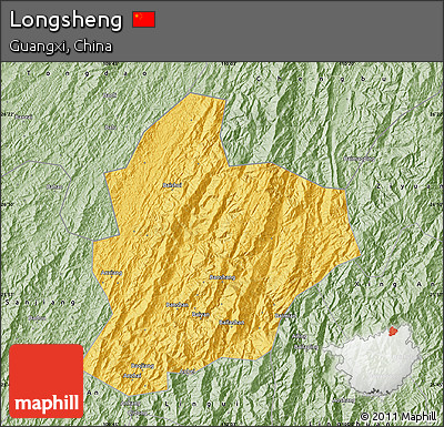 Savanna Style Map of Longsheng