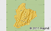 Savanna Style Map of Longsheng, single color outside
