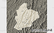 Shaded Relief Map of Longsheng, darken