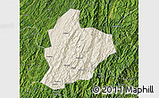 Shaded Relief Map of Longsheng, satellite outside