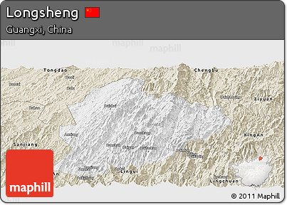 Classic Style Panoramic Map of Longsheng