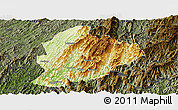 Physical Panoramic Map of Longsheng, darken